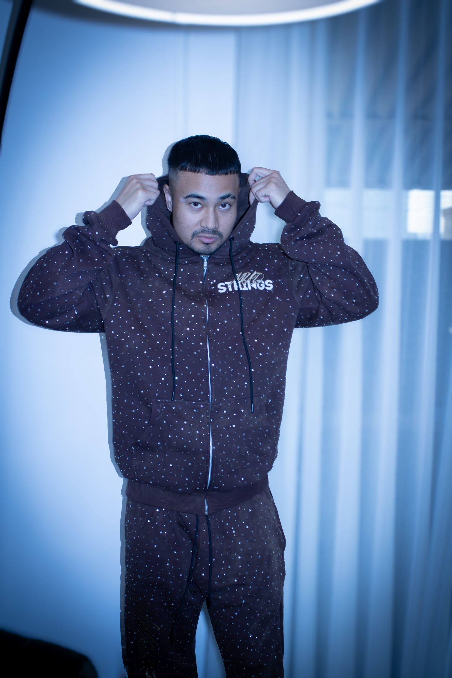 The Power Of Mudstrings Sweatsuit- Brown